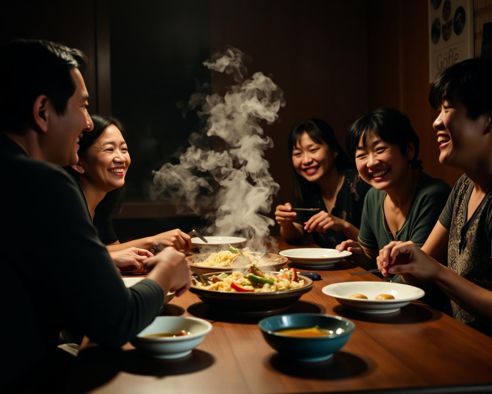 Family at the table